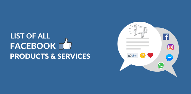facebook products and services